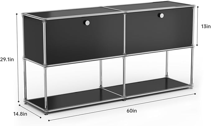 Modern Storage Cabinet Sideboard Versatile Free-Standing Organizer Cabinets