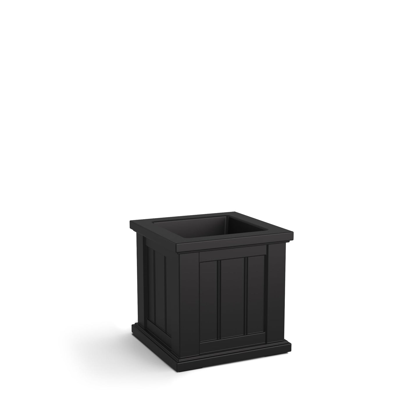 Mayne Cape Cod 14-Inch Square Planter – Self-Watering, Weather-Resistant Planter for Flowers – Durable Outdoor Design for Patio, Porch, or Entryway