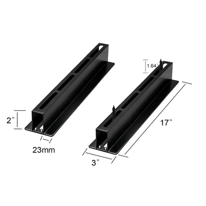 Dedomy Heavy Duty Garage Ceiling Storage Rack System, Overhead Bin Slide Track Rails for 7 Bins (8 Pack), Adjustable Tote Hanger, 176 Lbs Capacity Steel