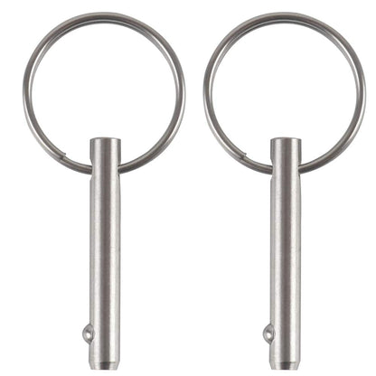 4 Pack Small Quick Release Pin, Diameter 3/16", Usable Length 0.95", Full 316 Stainless Steel, Bimini Top Pin, Marine Hardware