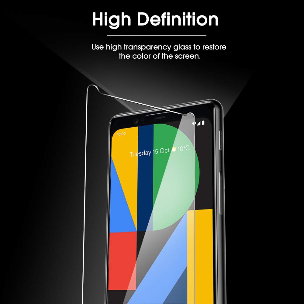OMOTON 3+2 Pack for Google Pixel 9 Pro Screen Protector, 3 Pack Tempered Glass Screen Protector & 2 Pack Camera Lens Protector for Pixel 9 Pro 2024 6.3-inch, Case Friendly (Not for Pixel 9/9 Pro XL)