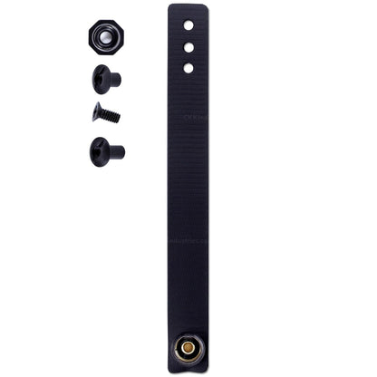 [1 Pair] HolsterSmith - (7.00 inch) - IWB Soft Belt Loops - (Black) – HD Ruberized Nylon - w/Pull-The-Dot Security Snaps & Multi Mounting Hardware - (Fits 1.25-2.0 inch Belts (Adjustable)