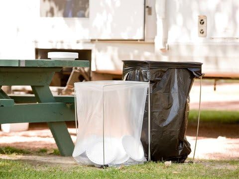 Bag Holder Stand for 39-45 Gallon Plastic & Paper Bags, Lawn Yard Work
