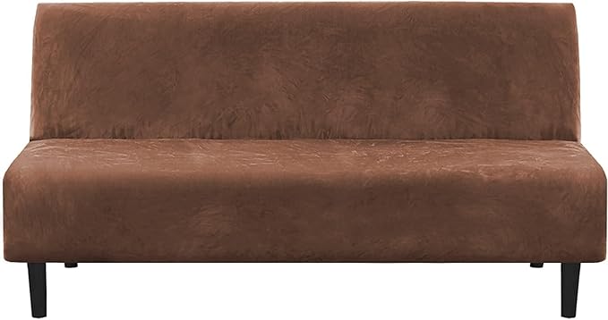 H.VERSAILTEX Real Velvet Futon Cover Armless Sofa Covers Sofa Bed Covers