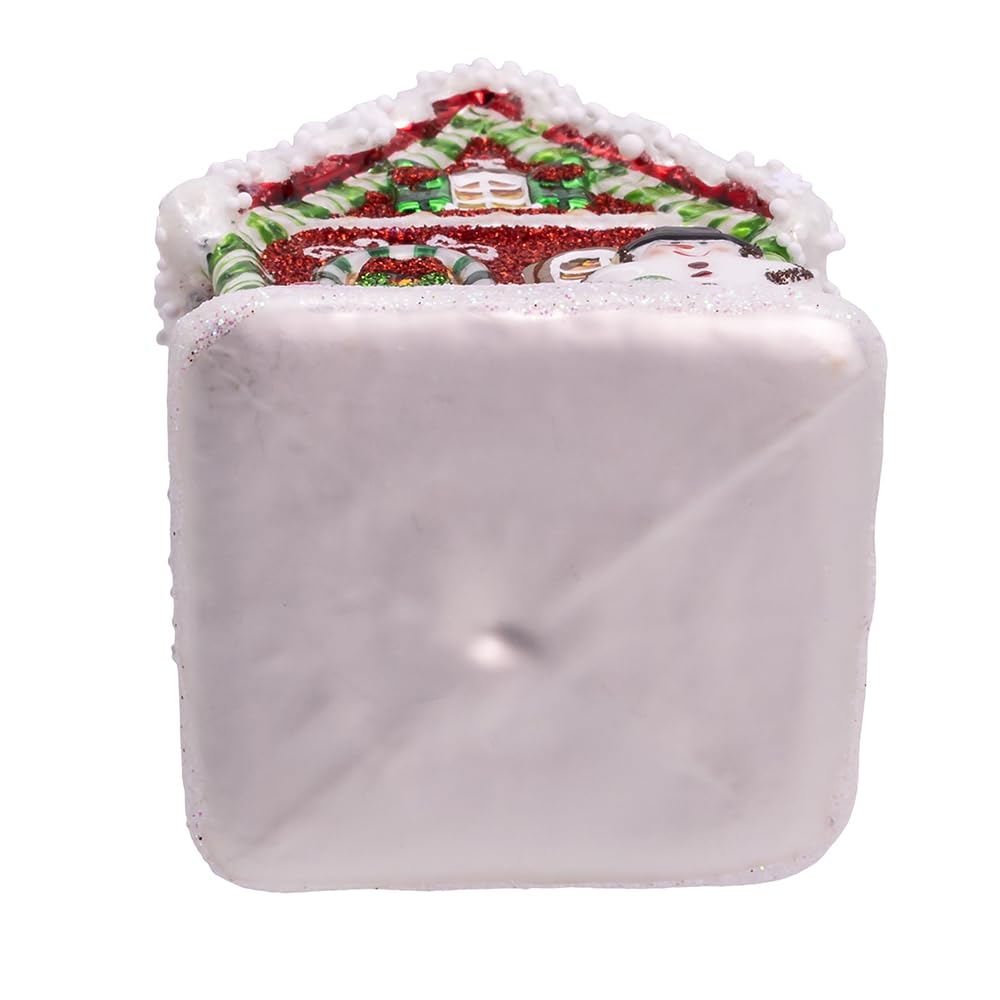 Kurt Adler 4.25-inch Noble Gems™ Gingerbread House Ornament