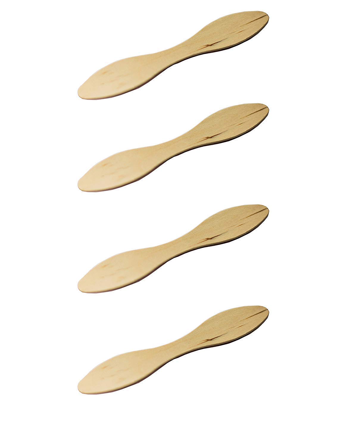 Perfect Stix 5'' Unwrapped Plain Wooden Ice Cream/Taster Spoon 2000ct