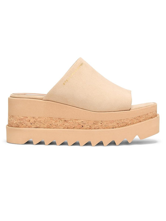 Stella McCartney, Sneakelyse Alter 80MM Platform Sandals, 38 (8), Desert