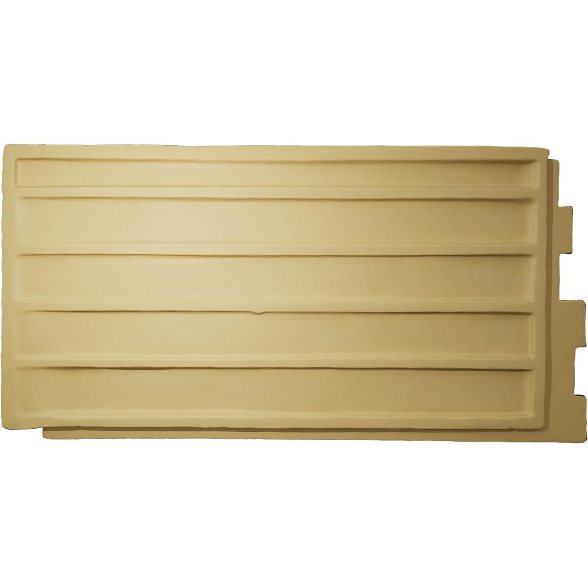 EverStone Cascade Faux Stone Panel, 48 5/8"W x 24 3/4"H x 1 1/4"D, Graphite Color