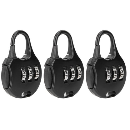 Chiffonade 6pcs 3 Digit Password Padlocks Water Proof Design Anti Theft Metal Locks for Backpacks Luggage Travel Security
