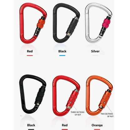 Auto Locking Carabiner Heavy Duty Carabiner 25kN Climbing Carabiner Climbing Equipment Safety Carabiners for Rappelling, Hammocks, Rescue, Dog Leash, Swing