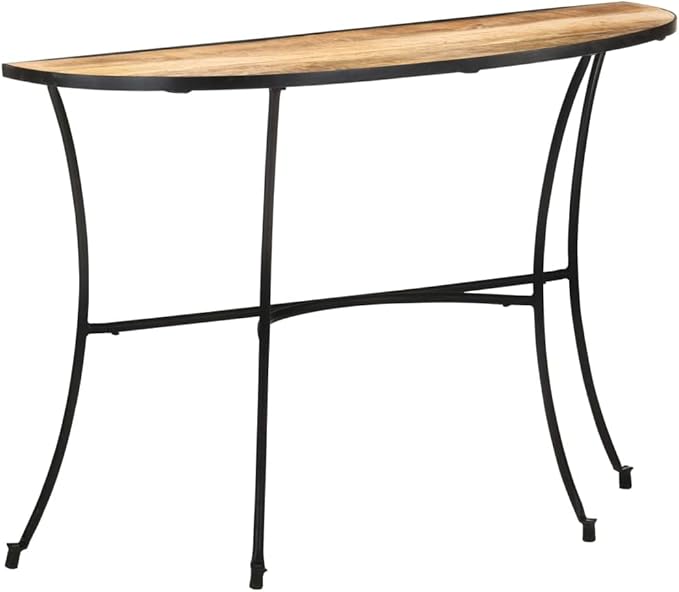 Solid Wood Side Table, Natural Finish Mango Accent Table, Nightstand
