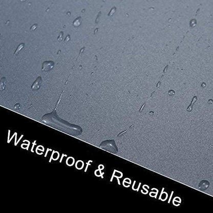 YoleShy 6 Pcs Plastic Placemats, Heat Resistant Washable Table Mats for Dining, Kitchen (17'' x 11''), Clear
