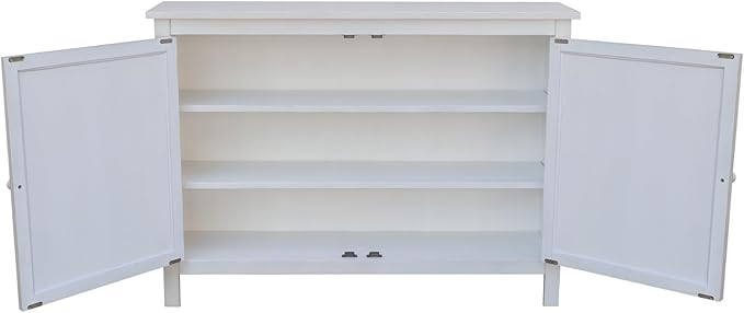 International Concepts 34" High Solid Wood Hall Storage Cabinet Cupboard