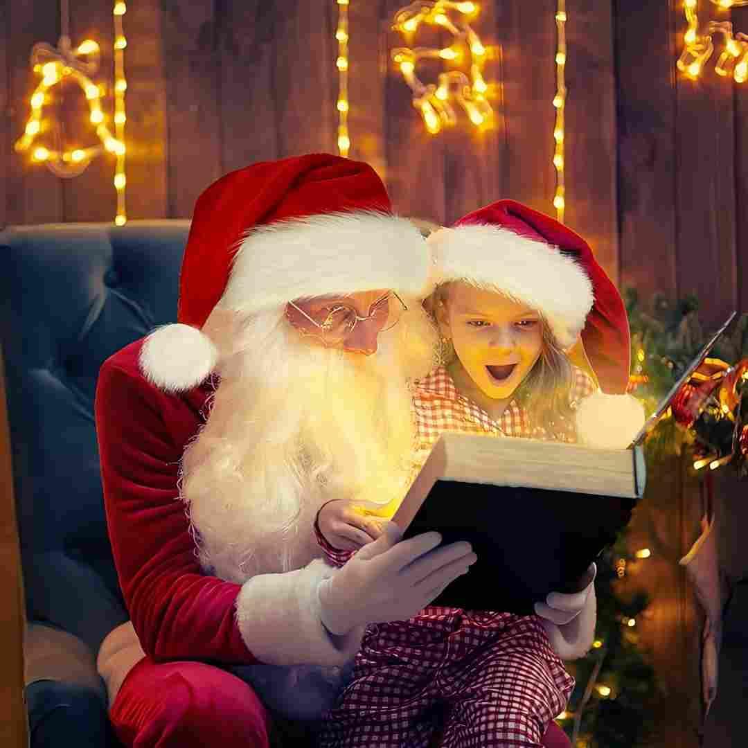 BSVI Christmas Hat, Santa Hats Holiday for Adults Unisex Velvet Comfort Extra Thicken Fur Xmas Hat for New Year Festive Party