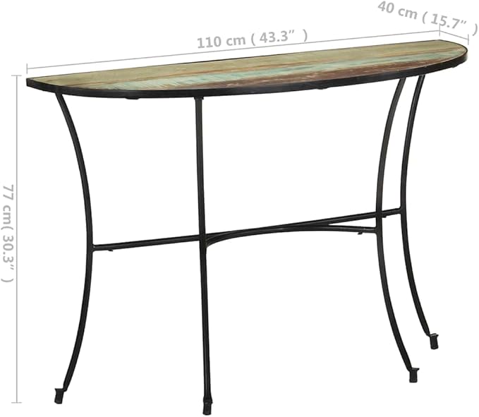 Solid Reclaimed Wood Side Table