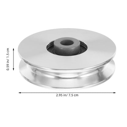 BESPORTBLE Aluminum Pulley Wheel 2.95 Inch Cable Bearing for Home Gym Gym Pulley System Replacement Fitness Machine Attachments