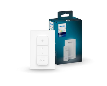 Philips Hue Wall Tap Dial Light Switch, Portable, White - 1 Pack - Requires Hue Lights and Hue Bridge - Smart Home - Easy, No-Wire Installation