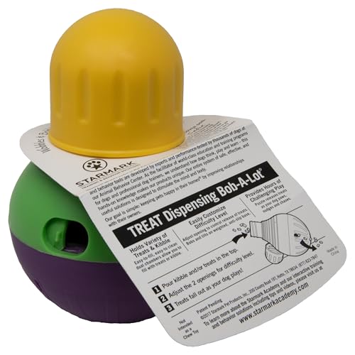 Starmark Treat Dispensing Bob-a-Lot Dog Toy, All Breed Sizes (Pack of 1)