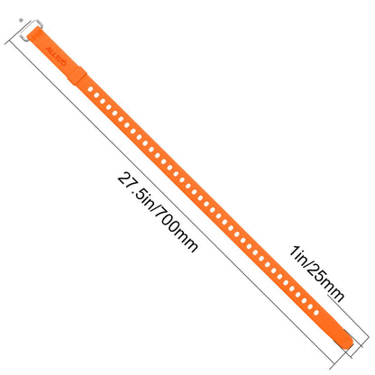 Utility Straps Pro (2-Pack) - Heavy-Duty 40lb Secure Straps for Bikes, Skis, Moto Gear, Tools & More - Freeze-Proof, Safety Orange (27.5in(70CM))