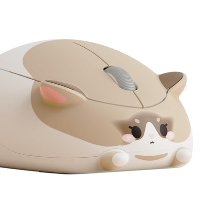 Akko Cat Theme Wireless Gaming Mouse, 2.4G GHz with a USB Receiver, Cute Optical Cordless Cartoon Mice for Computer/Laptop/Desktop/PC, Compatible with Mac/Win (Gray Mimo)