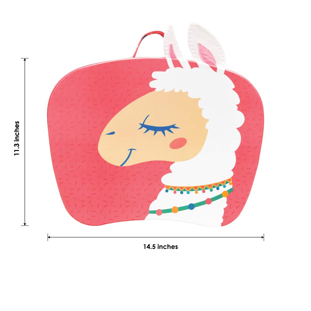 LAPGEAR Lap Pets Lap Desk for Lil’ Kids - Llama - Fits up to 11.6 Inch Laptops - Style No. 46749