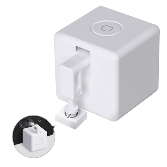 MoesGo 2nd Generation Smart Bluetooth Fingerbot Plus, Wireless Smart Light Switch Button Pusher Bot, Remote Control Smart Life Tuya App, Add Fingerbot Hub Make it Compatible Alexa and Google Home