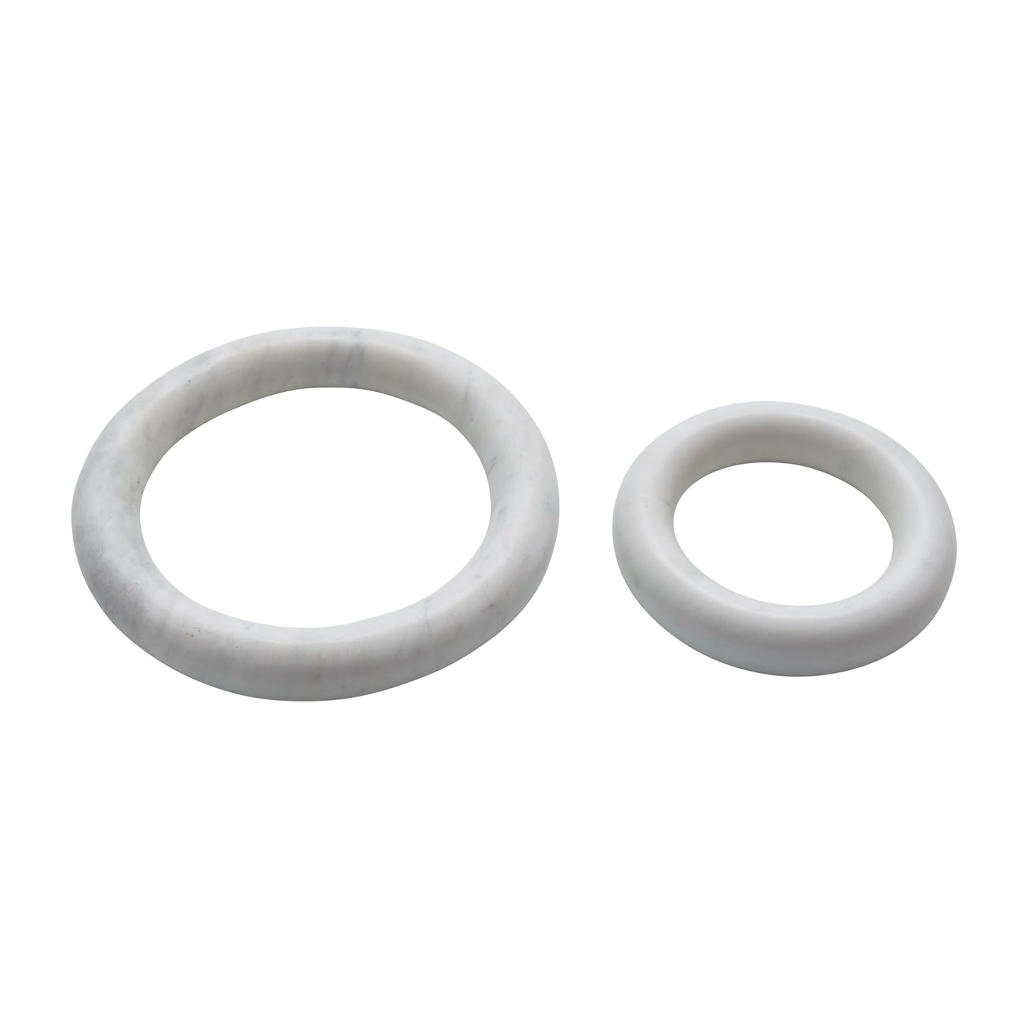 Creative Co-Op Marble Trivets for Dining Table, Set of 2