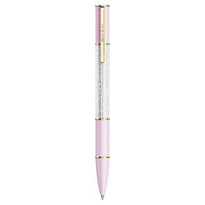 Swarovksi Crystalline Lustre ballpoint pen, Pink, Gold-tone plated