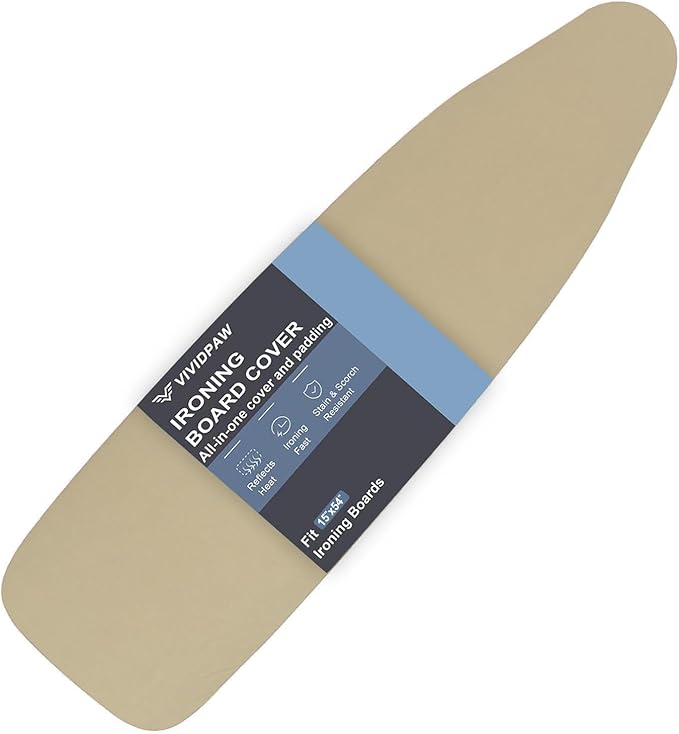 Ironing Board Cover and Pad, Standard Size 15x54, Thick Padding, Elastic Edge