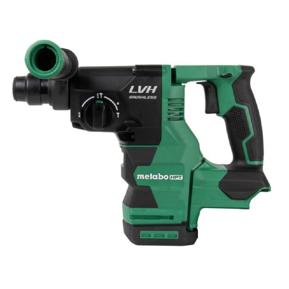 Metabo HPT 18V MultiVolt™ Rotary Hammer | Tool Only - No Battery | 1-1/32-Inch Capacity | SDS Plus | Low Vibration Handle | Reactive Force Control | DH1826DAQ4