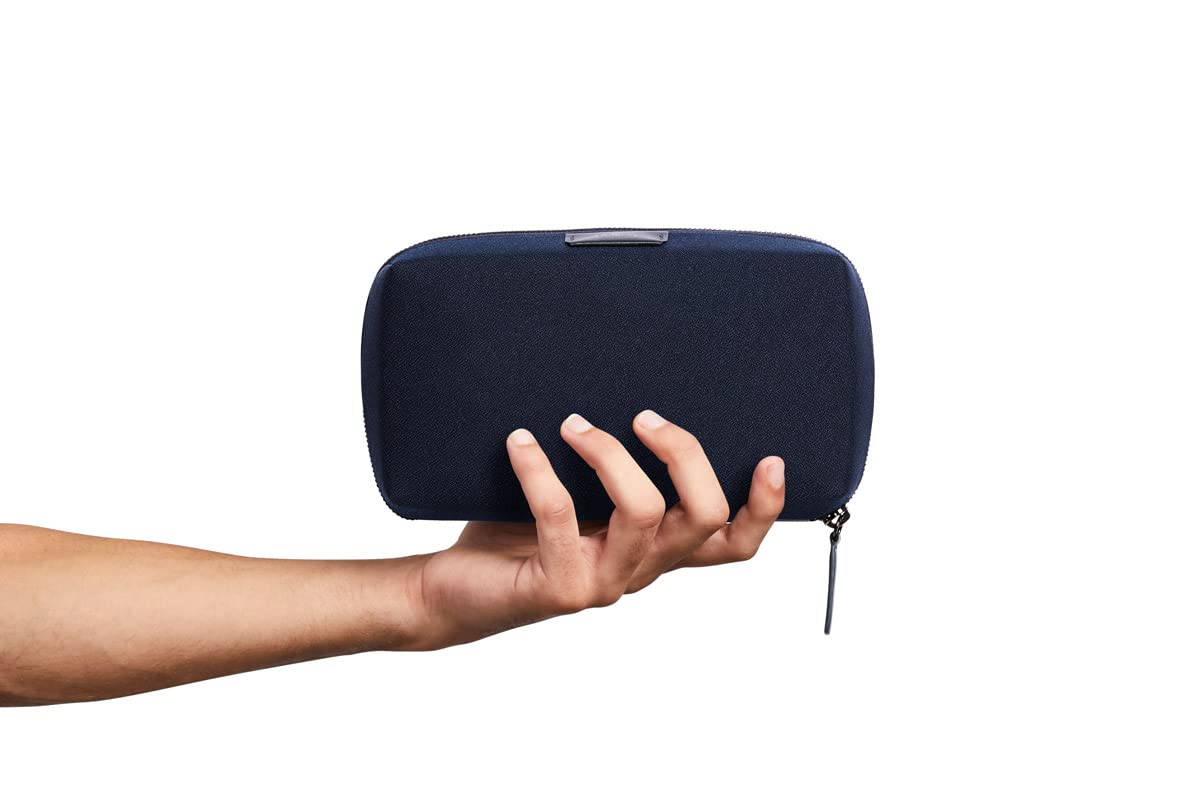 Bellroy Tech Kit (Tech Accessories Organizer Pouch, Zipper Closure, Stores Power Bank, Phone Charger, Cables & More) (Navy)