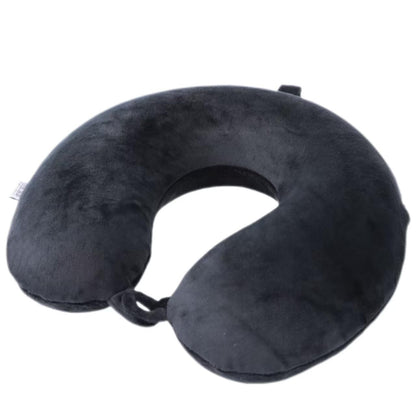Travel Pillow,100% Pure Memory Foam U Shaped Neck Pillow,Super Lightweight Portable Headrest Great for Airplane, Car,Home,Office,Sleeping Rest (Grey)