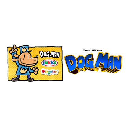 Dog Man Movie Action Figures Multipack Set by Jakks Pacific, Includes 6.3 cm Articulated Scale Figures - Inspired by the Dog Man Movie Toys, Lil Petey, Petey, Chief, and Flippy!