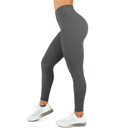 High Waisted Leggings for Women - No Front Seam Tummy Control Yoga Pants for Workout Running No See Through