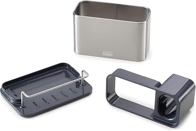 Joseph Joseph Surface Sink Caddy Stainless Steel Sponge Holder Organizer