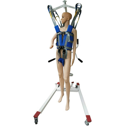 Patient Lift Sling Medical Aid Standing Transfer Belt Walking Strap Heavy Duty Carrier Fold Up Full Body Get Up Sit to Stand Assist for Elderly Senior AnyBack Black