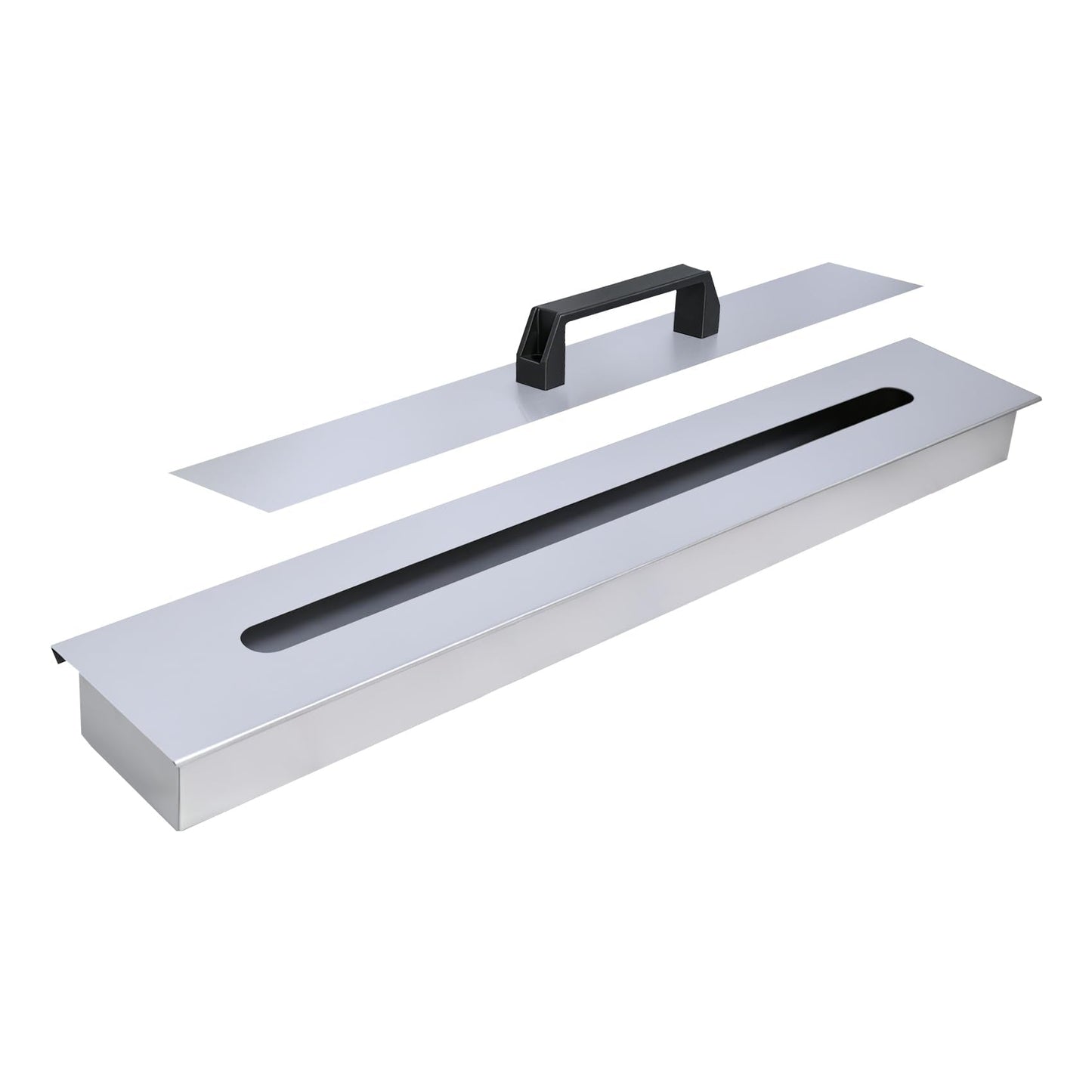 34.5 Inch Drop-in Table Top Fire Pit- A Portable Stainless Stel Fire Pit for Outdoor Use, Easy to Move and Does Not Require Connection to Pipes