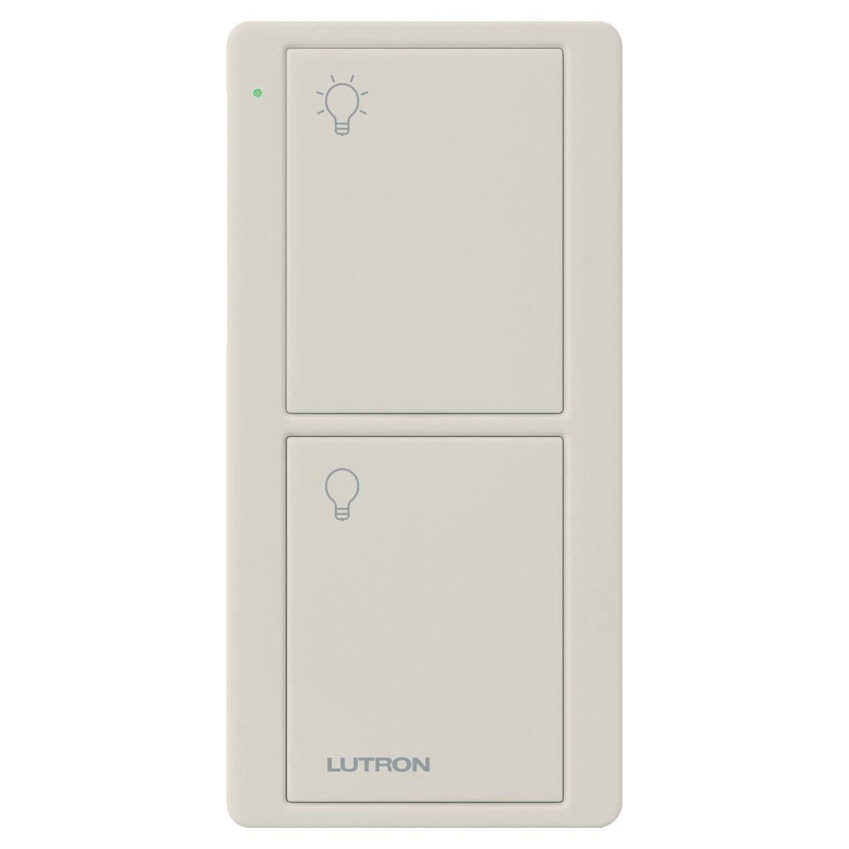 Lutron Pico Remote for Caseta Smart Switch, 2-Button Control , On/Off Control, For Table Top or Wallmount Use, PJ2-2B-GWH-L01, White