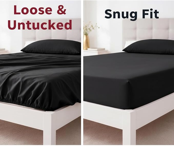 Stretchy Twin Fitted Sheet for 4 Inch Low Profile Mattress