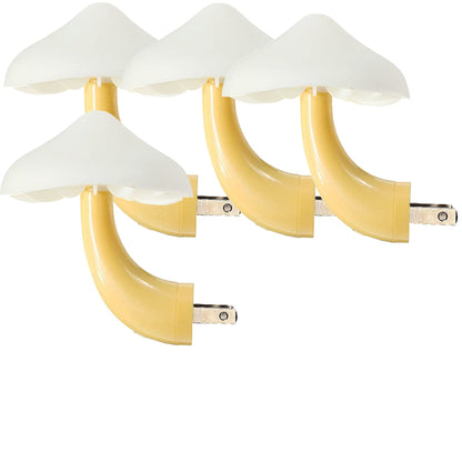 AUSAYE Sensor LED Night Light Plug in Wall Lamp, Energy Saving NightLight Cute Mushroom Night Lights for Adults Kids Bedroom,Bathroom,Toilet, Stairs, Kitchen,Hallway Corridor Warm White