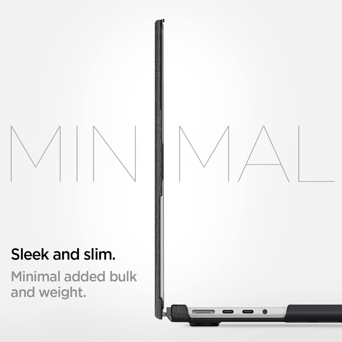 Spigen Urban Fit Laptop Case Compatible with MacBook Pro 16 inch with M3 Max / M3 Pro / M2 Pro / M2 Max Chip / M1 Pro / M1 Max Chip (2023/2021) - Black
