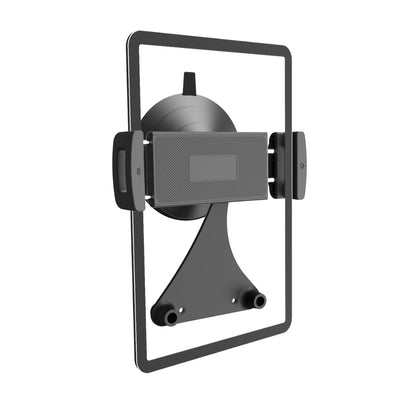 iPad Suction Mount for Tablet Glass Holder for iPad Mirror Mount for Tablet Suction Holder for Pad Glass Stand for iPAD Mirror Stand Pad for Makeup, Yoga, Gym, Kitchen, Tub, Fit 5.5"-12.9" (Dark)