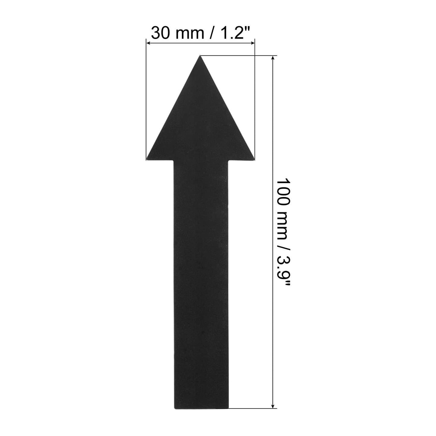 PATIKIL Arrow Sticker 4 Inch, 6 Sheet Directional Sign PVC Adhesive Removable Floor Decal for Floor Wall Marking, Black