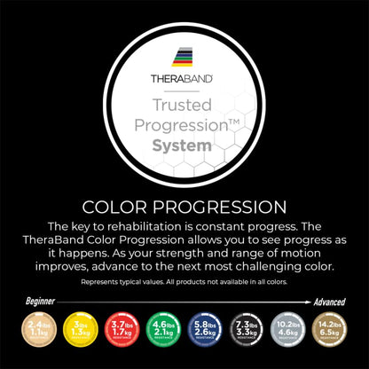 THERABAND Resistance Bands, 6 Yard Roll Professional Latex Elastic Band For Upper & Lower Body, Core Exercise, Physical Therapy, Pilates, Home Workouts, Rehab, Black, Special Heavy, Level 6