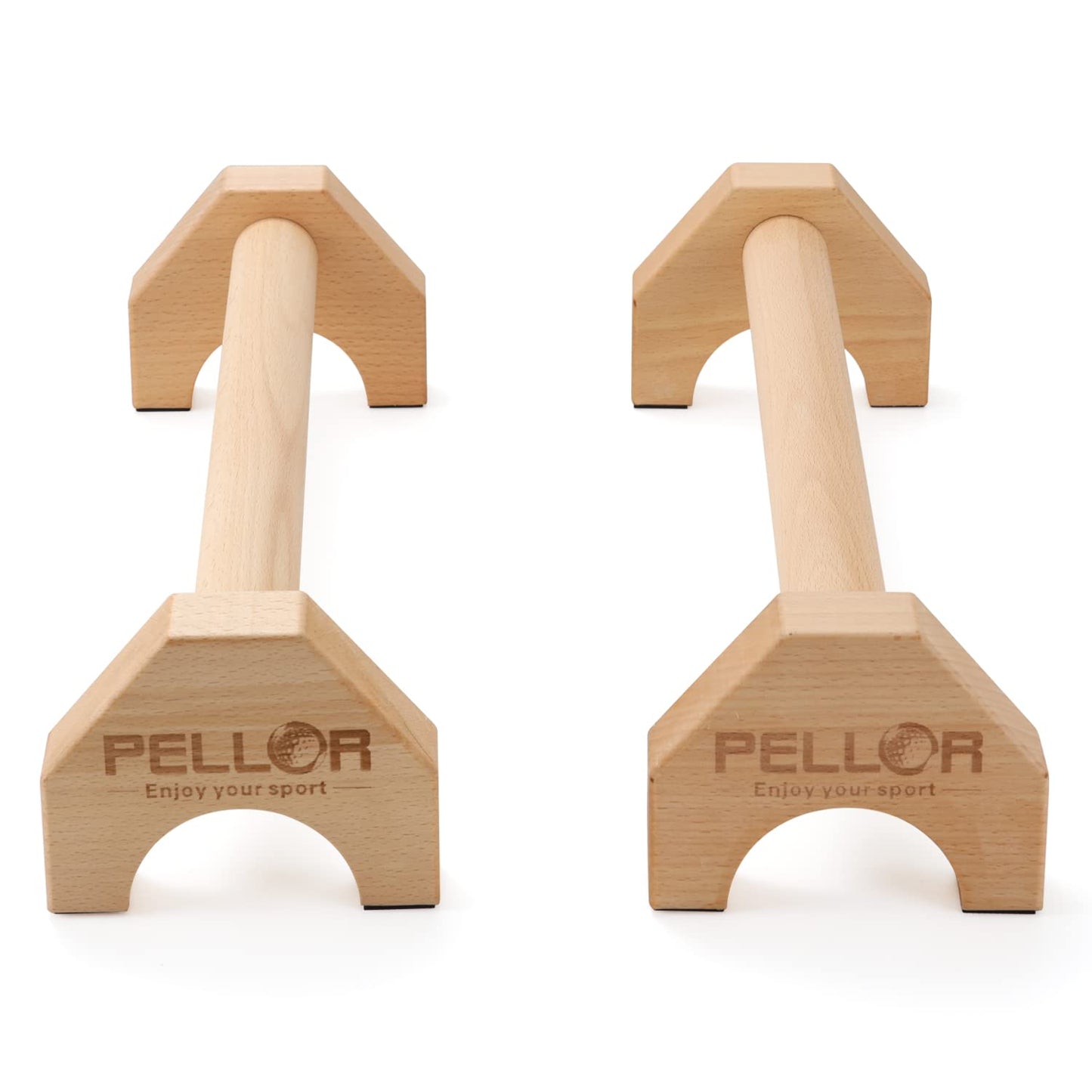 PELLOR Push Up Board, Pushup Stands with Sports Wristbands Wood Parallette Push Up Bar Portable Fitness Gym Gear Equipment with Anti-Slid Mat Workout Push Up Stand Exercise Women Men