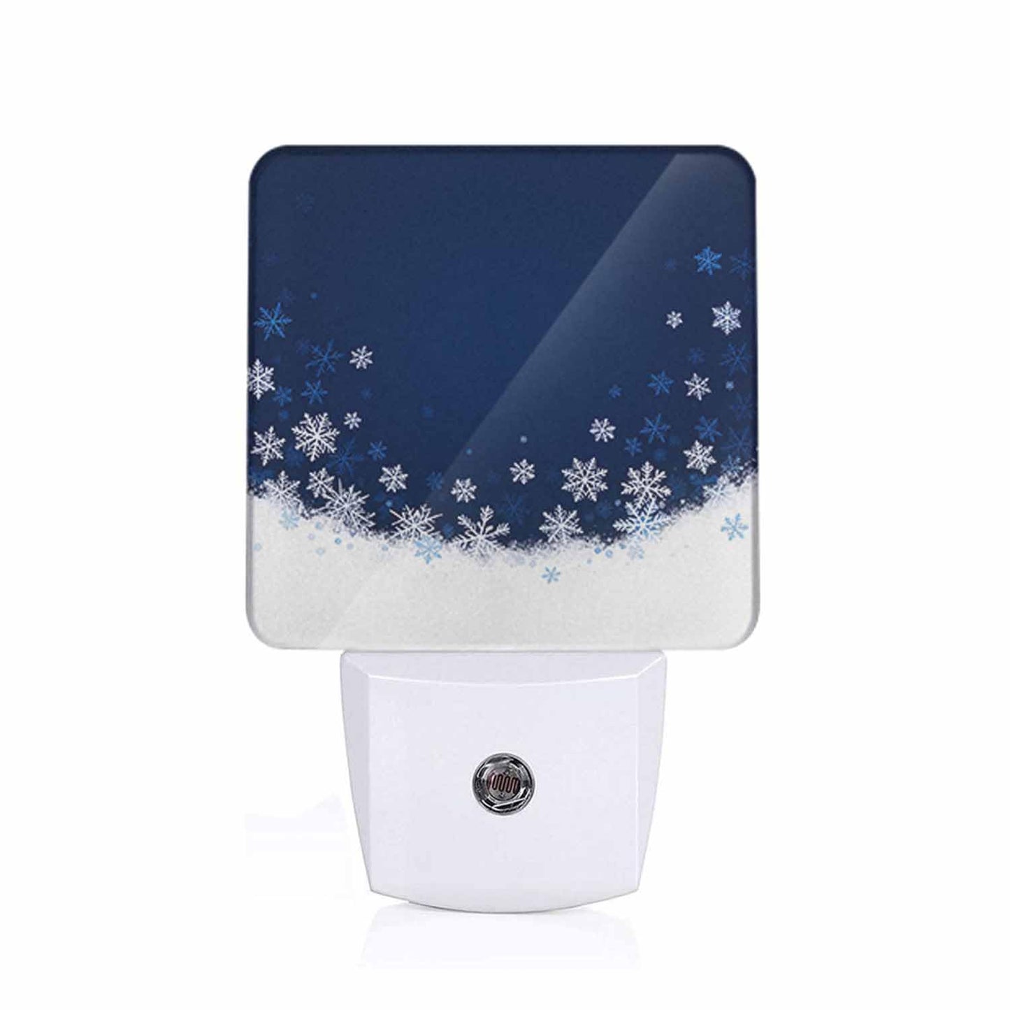 CNupgoS Snowflakes Night Light Plug-into Wall Merry Christmas A Snowy Winter Nightlight Lamp with Dusk to Dawn Sensor, Led Lamp 0.5W Energy Efficient for Home Decor