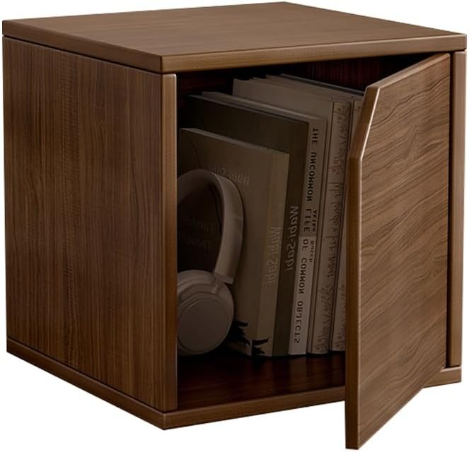 Versatile wooden storage cabinet, space-saving modular organizer