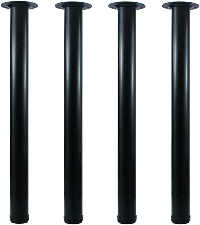 QLLY 26 inch Adjustable Metal Desk Legs, Heavy Duty Furniture Table Legs