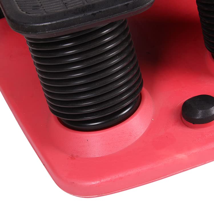 Stepper Climber Fitness Machine, Air Stair Climber Stepper Machine, Cardio Training Step Climber Machine Adjustable Fitness Exercise Machine Resistance Bands, Comfortable Foot Pedals