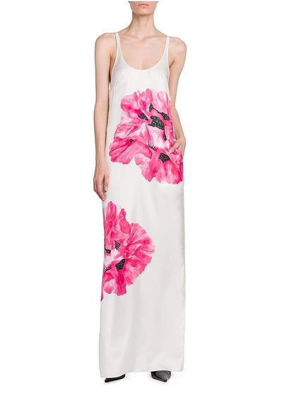 Stella McCartney, Poppy Silk Tank Maxi Dress, 38 (2-4), Pink White